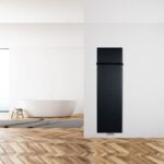 Dizaina radiators MINOA PILLOW | H=1770 x L=380 mm. Q= 688 W (75/65/20). Krāsots matēti melns RAL 9005. Pieslēgums apakšā pa vidu. - Image 3