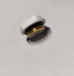 Radiatora dizaina korķis ½”. Dizaina sērija „Solid Uni”. Virsma: krāsots balts RAL 9016 - Image 2