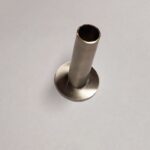 Dekoratīvā uzlika DN 40 komplektā ar dekoratīvo nosegcauruli DN 18 x L=70 mm. Dizaina sērija Fine. Virsma: satin niķelis / Inox look - Image 3