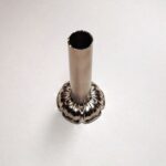 Retro stila dekoratīvā uzlika DN50 komplektā ar dekoratīvo nosegcauruli DN20 x L=100 mm. Dizaina sērija Renaissance. Virsma: satin niķelis / Inox look - Image 3