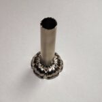 Retro stila dekoratīvā uzlika DN50 komplektā ar dekoratīvo nosegcauruli DN20 x L=100 mm. Dizaina sērija Renaissance. Virsma: satin niķelis / Inox look - Image 4