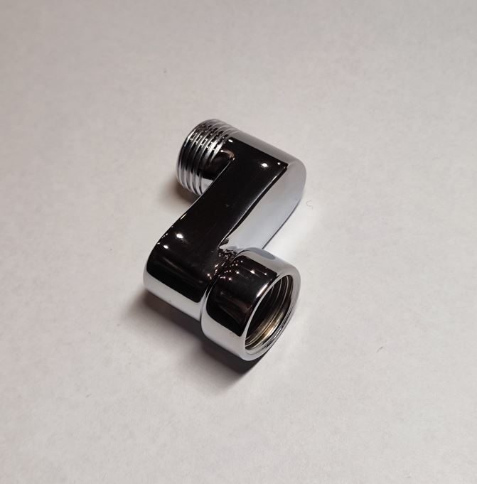 Ekscentrs_ hromets_30_mm_1_2_i.v_a.v Ekscentrs radiatora pieslēgumam. Pievienojums: ½” i.v x ½” ā.v. Nobīde 30 mm. Hromēts. - Image 1